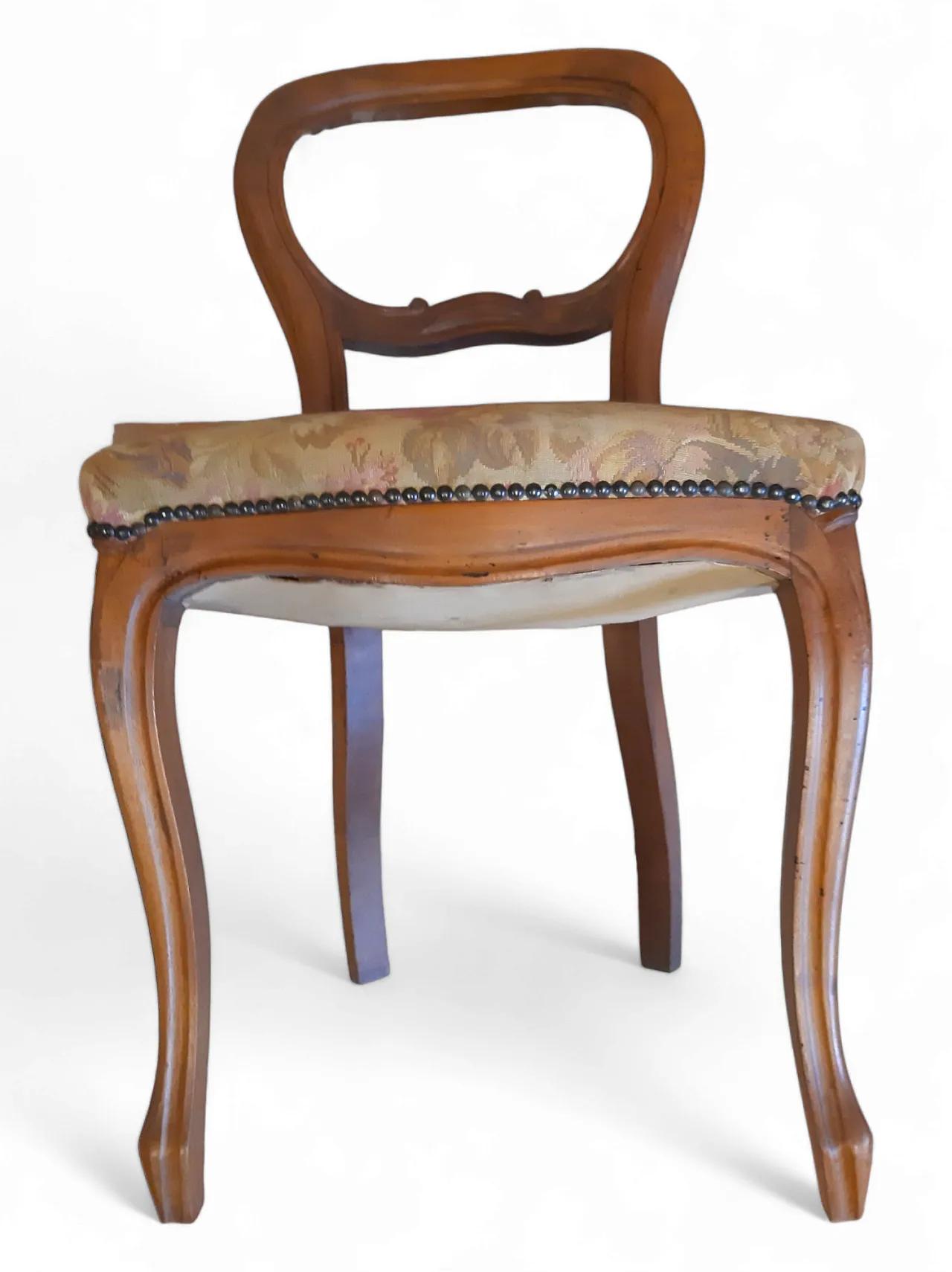 Coppia di sedie Luigi Filippo in noce, anni '20 15