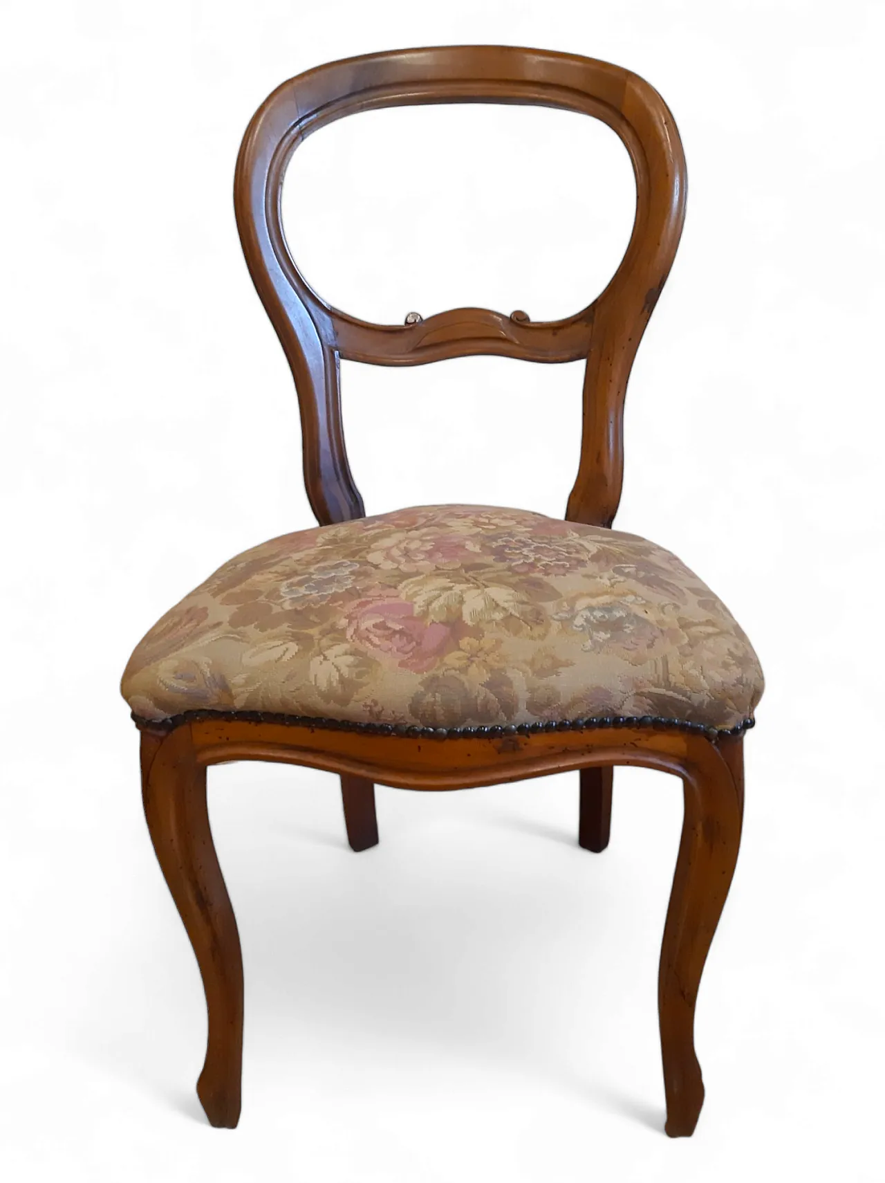 Coppia di sedie Luigi Filippo in noce, anni '20 17