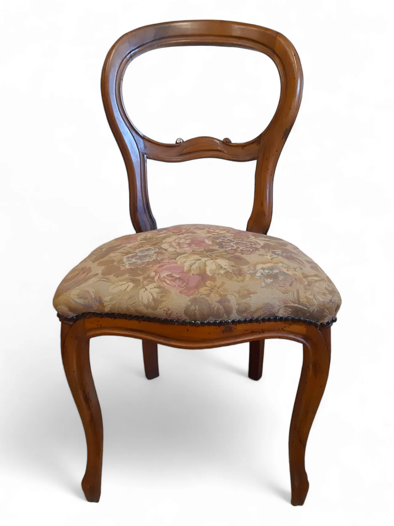 Coppia di sedie Luigi Filippo in noce, anni '20 18