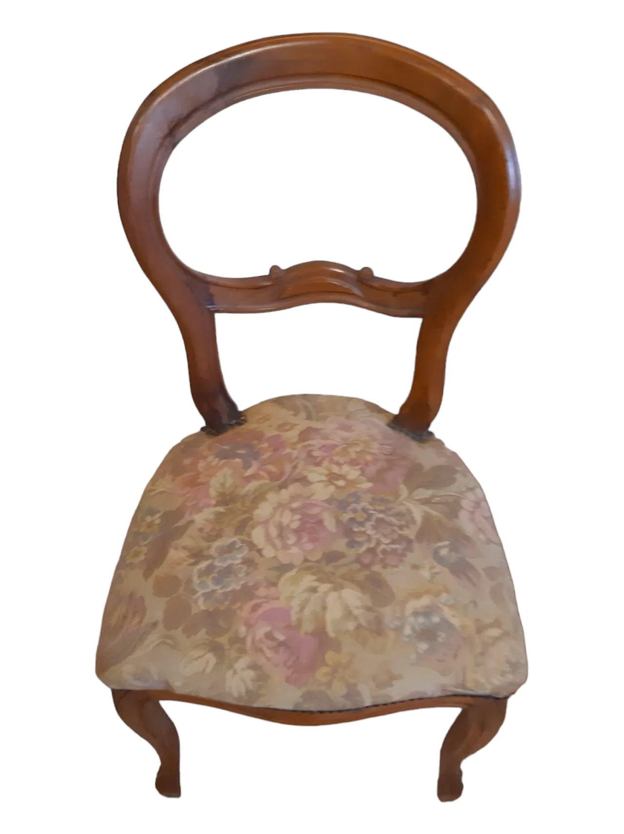 Coppia di sedie Luigi Filippo in noce, anni '20 20