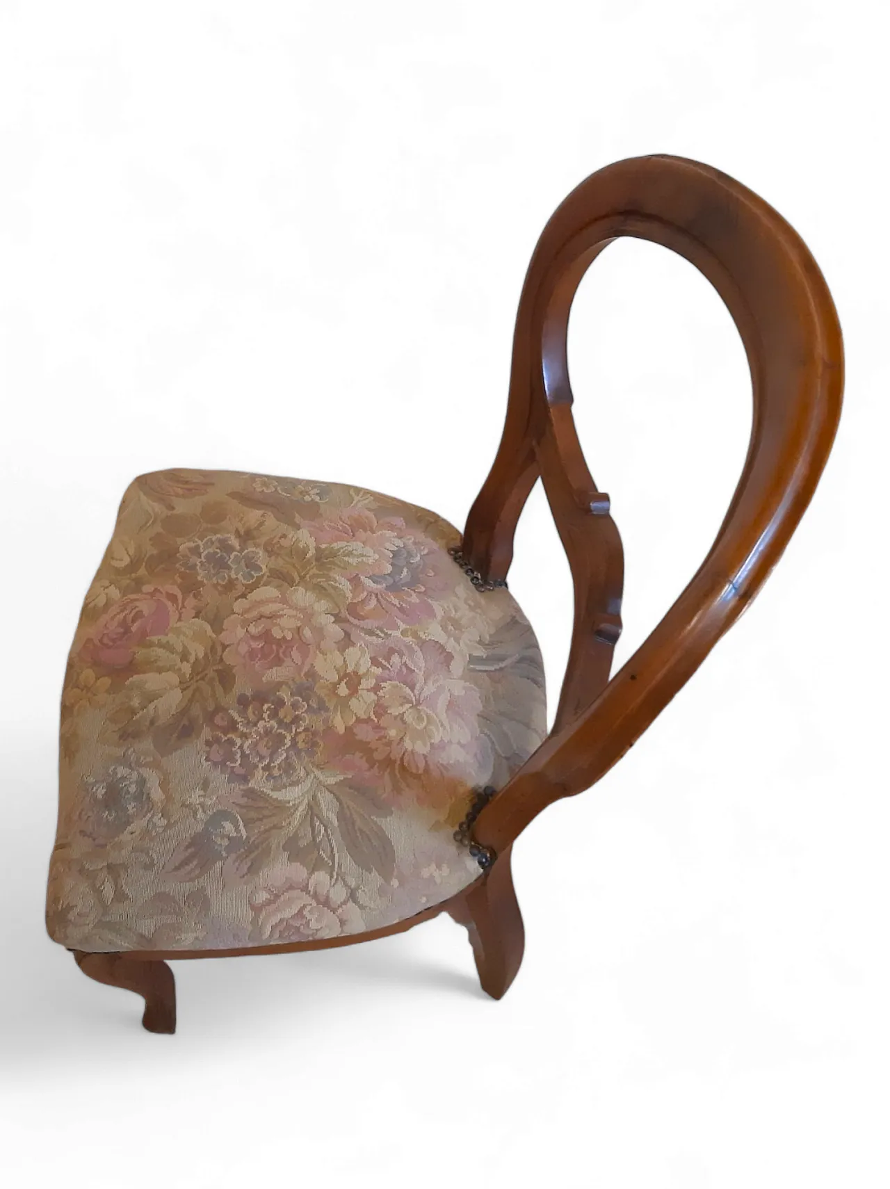 Coppia di sedie Luigi Filippo in noce, anni '20 30