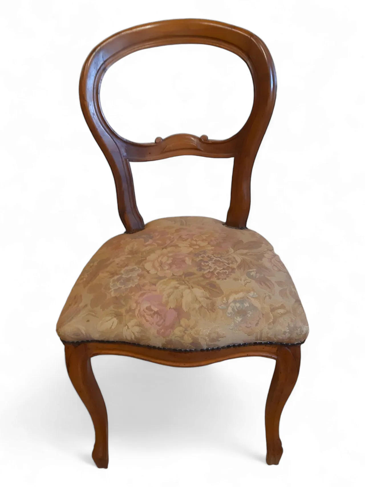 Coppia di sedie Luigi Filippo in noce, anni '20 35