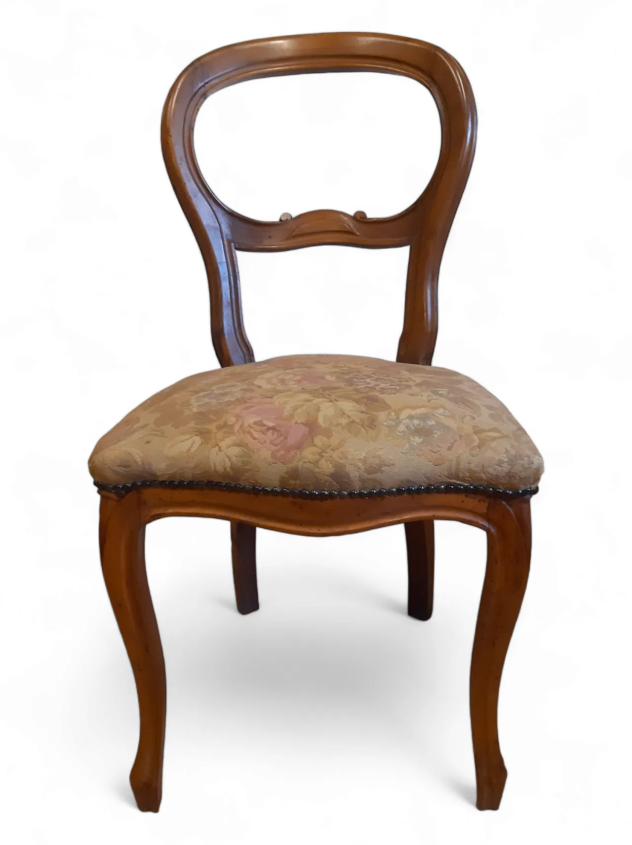 Coppia di sedie Luigi Filippo in noce, anni '20 36