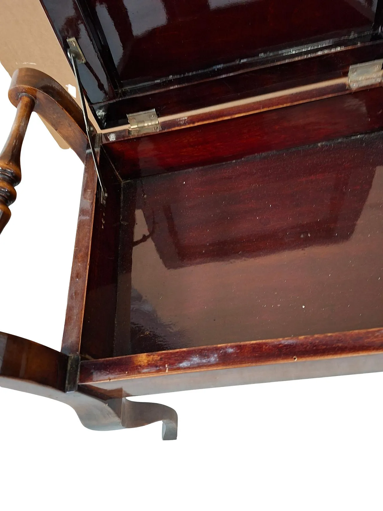 Wooden bedroom stool, 1980s 6