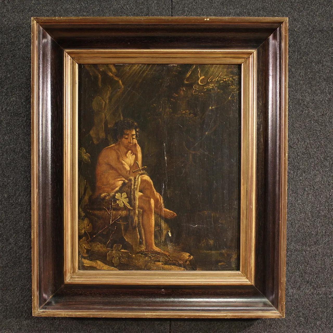 After Calude Mellan, Saint John the Baptist, oil painting 18th century 1