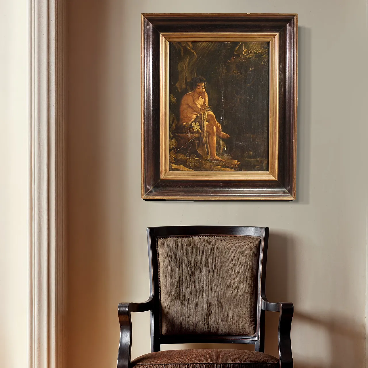 After Calude Mellan, Saint John the Baptist, oil painting 18th century 6