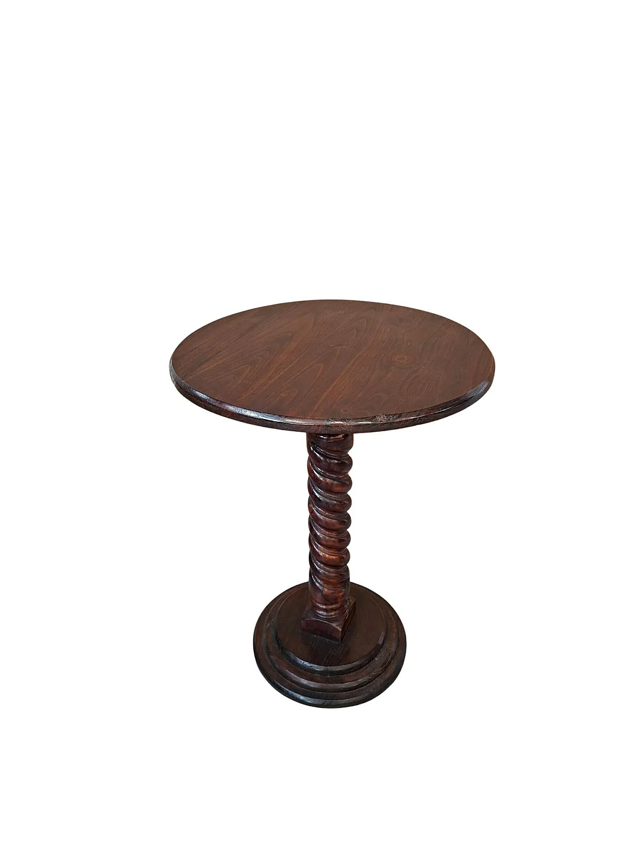 Carved ash frat table, 1990s 3