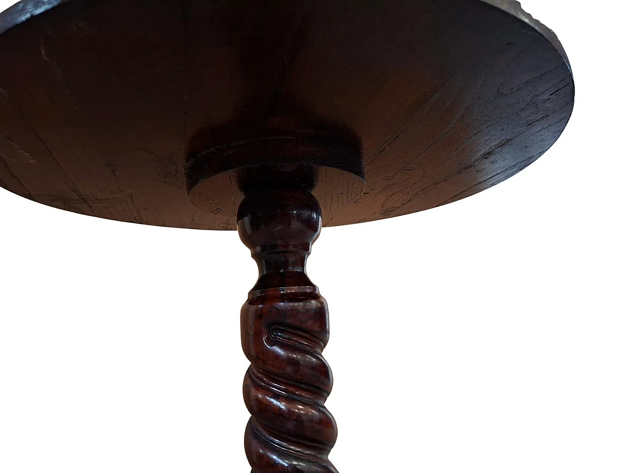 Carved ash frat table, 1990s 8