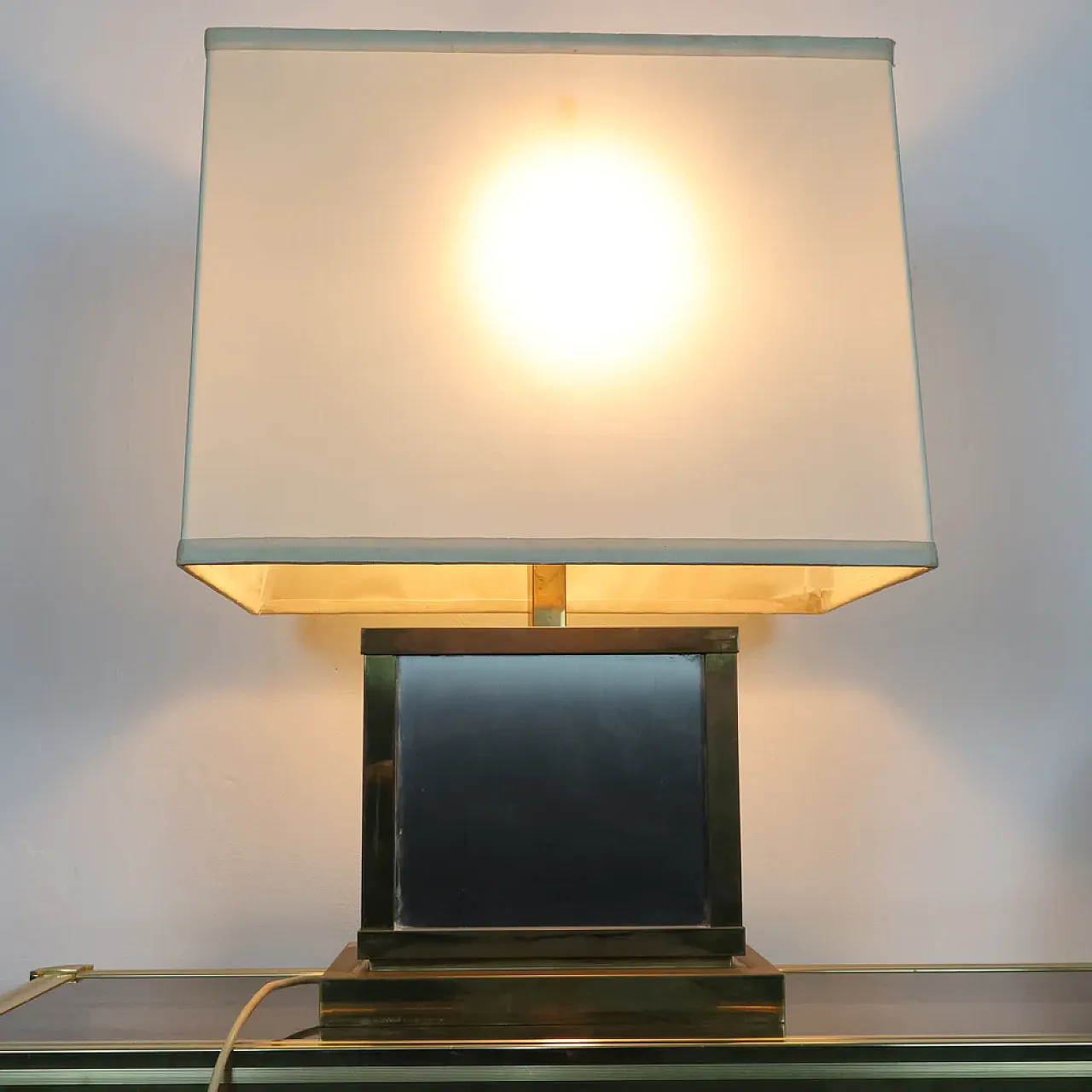 Liwan's Roma brass table lamp, 1970s 3