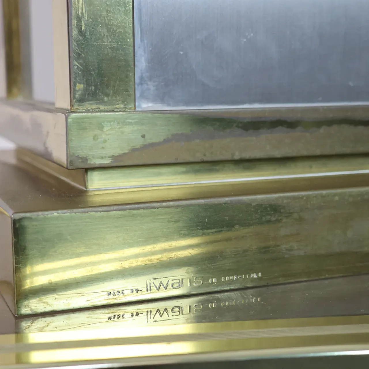 Liwan's Roma brass table lamp, 1970s 4