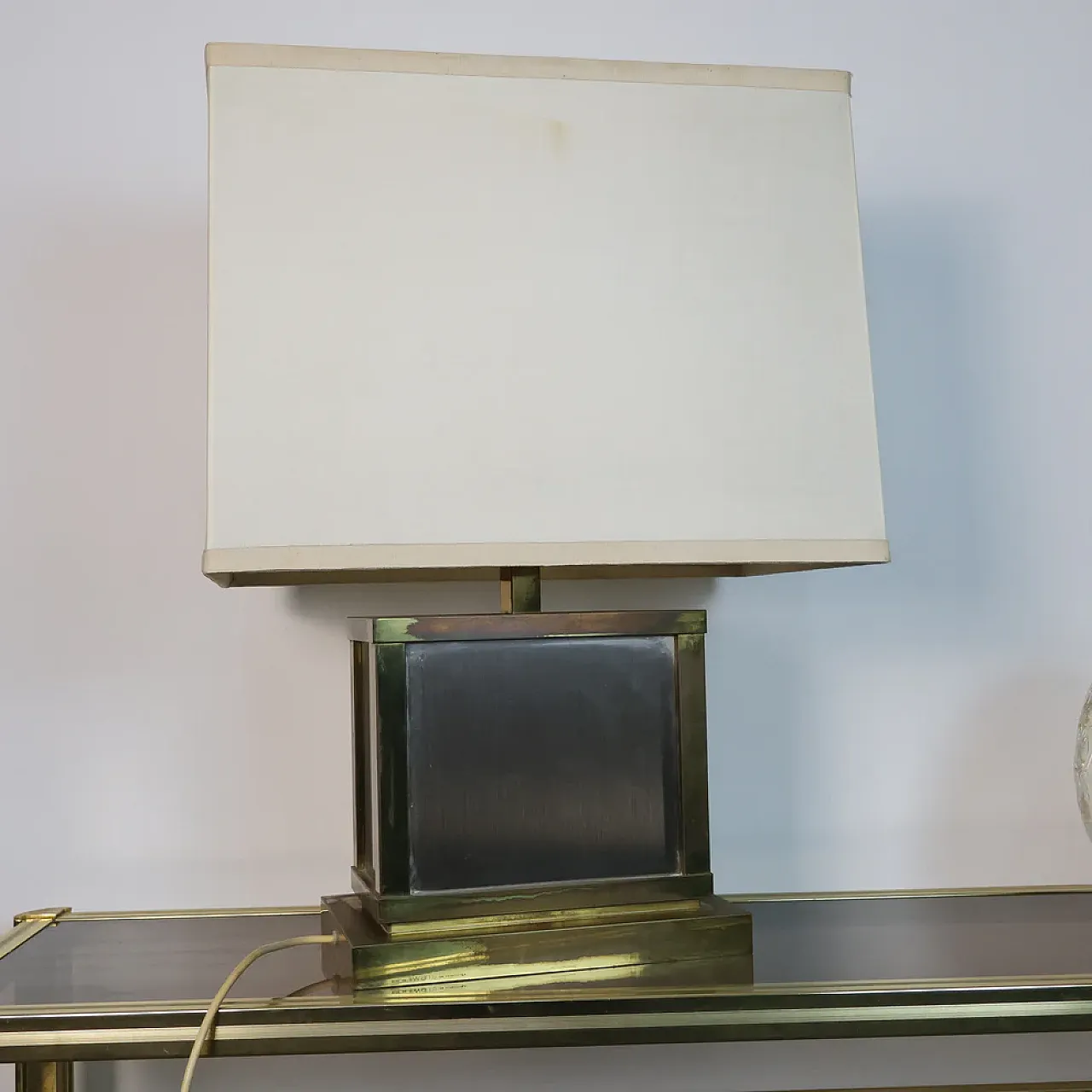 Liwan's Roma brass table lamp, 1970s 6