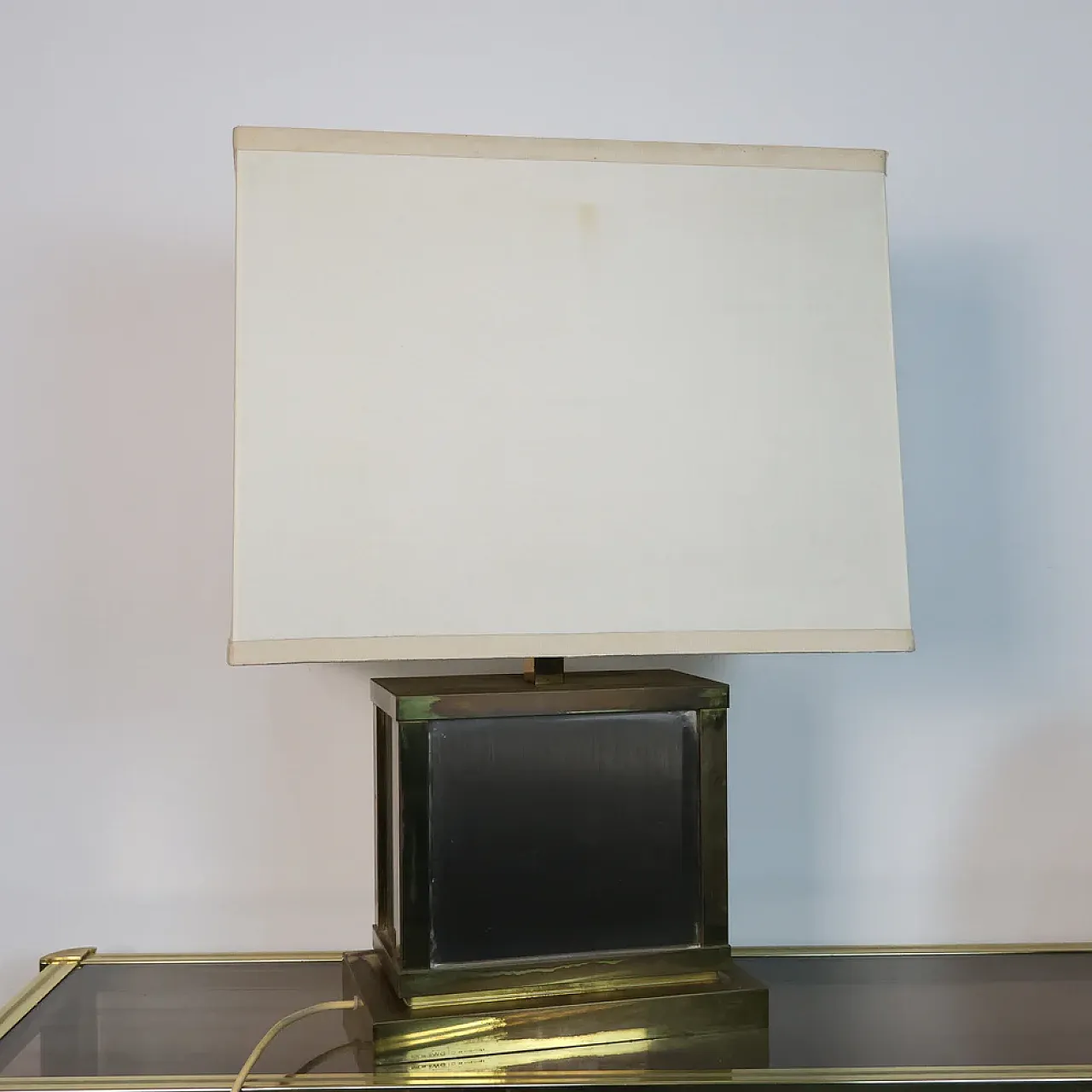 Liwan's Roma brass table lamp, 1970s 7