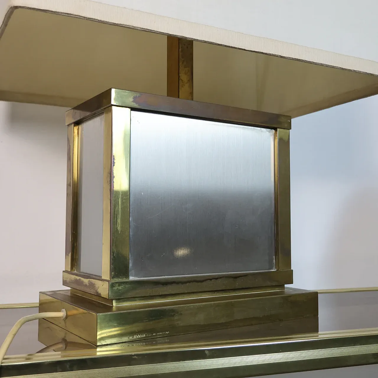 Liwan's Roma brass table lamp, 1970s 8