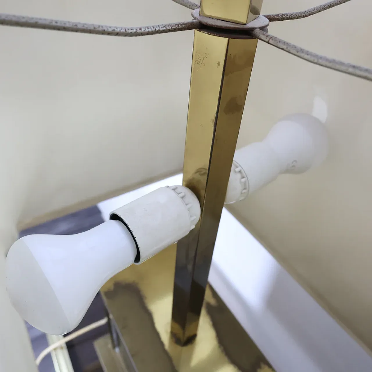 Liwan's Roma brass table lamp, 1970s 12