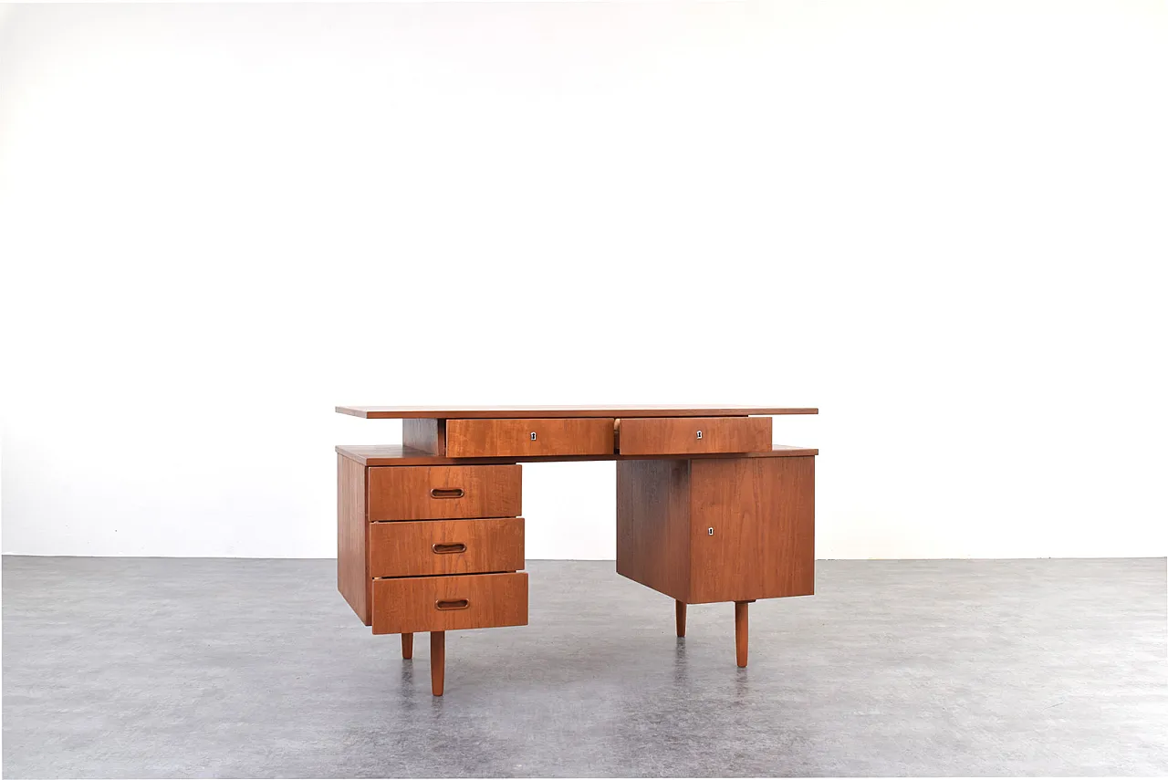 Scrivania Mid-Century in teak, anni '60 4