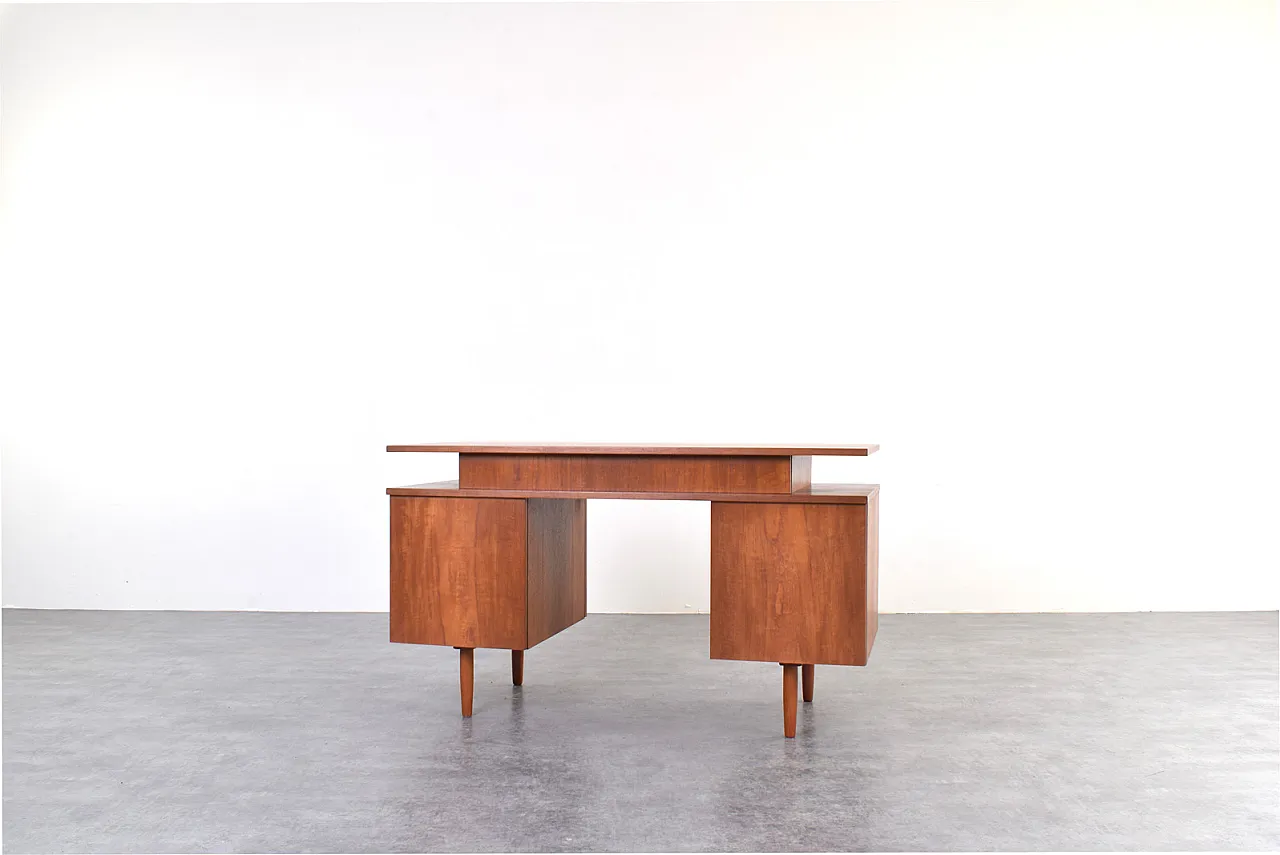 Scrivania Mid-Century in teak, anni '60 8