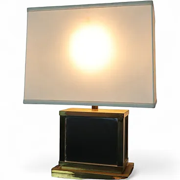 Lampada da tavolo Liwan’s Roma in ottone, anni '70