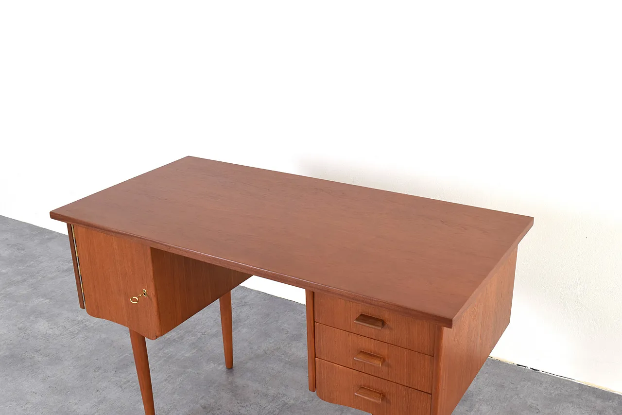 Scrivania Mid-Century in teak, Danimarca, anni '60 17