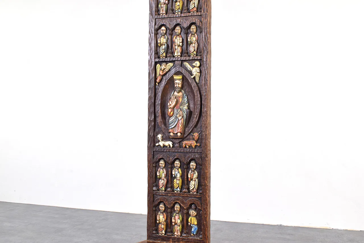 Sedia con schienale alto di Ormecasa con Gesù e apostoli, anni '70 8