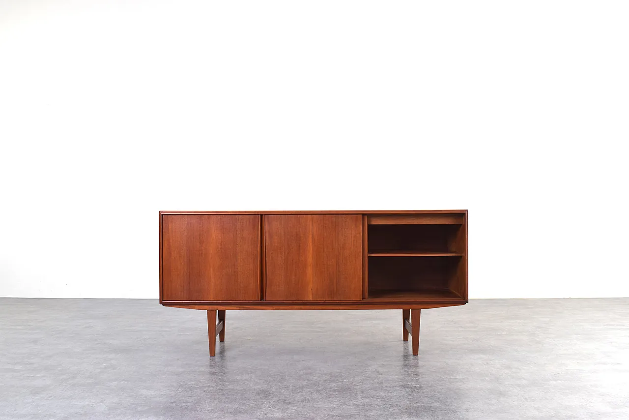 Credenza Mid-Century in teak di E.W. Bach, Danimarca, anni '60 3