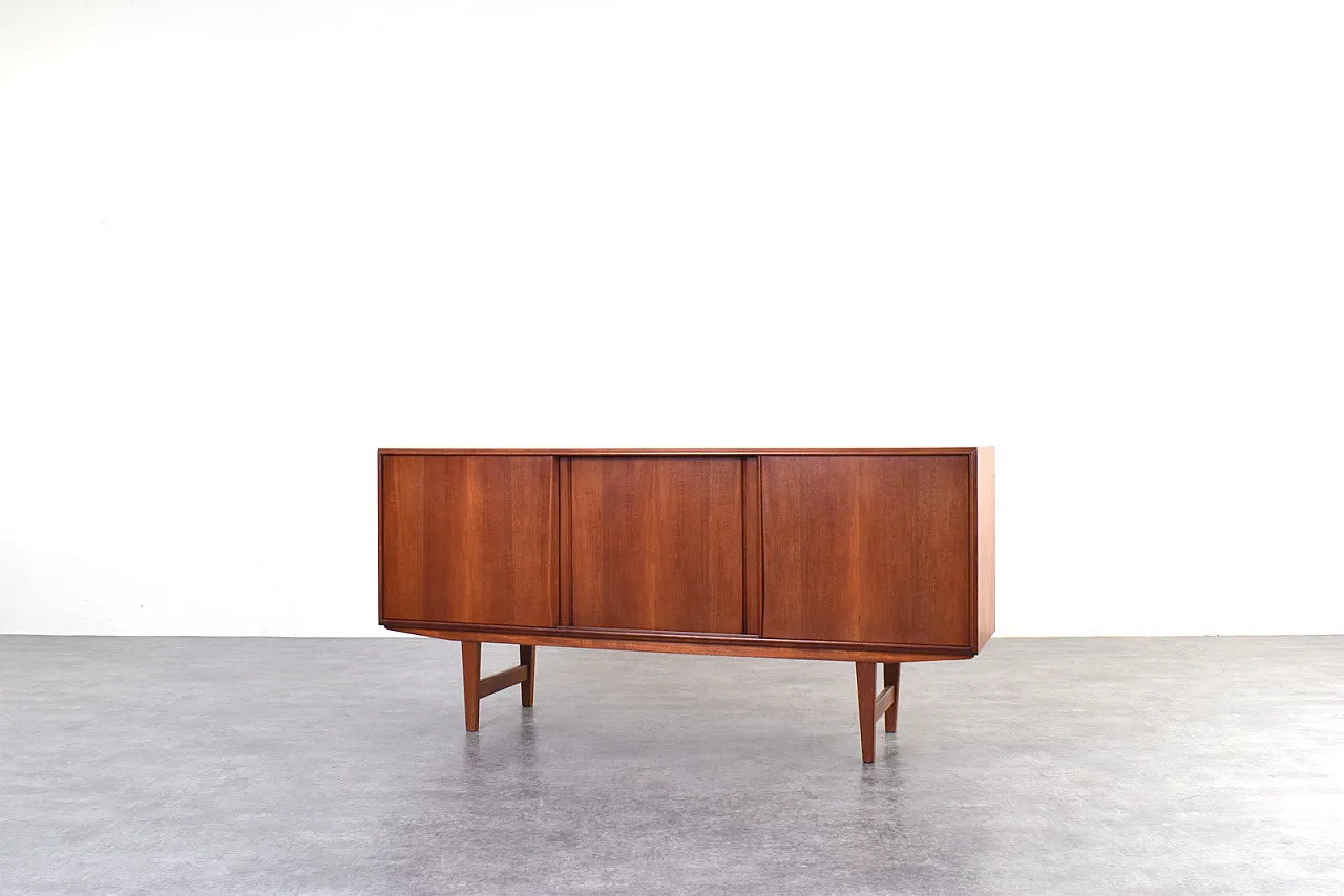 Credenza Mid-Century in teak di E.W. Bach, Danimarca, anni '60 6