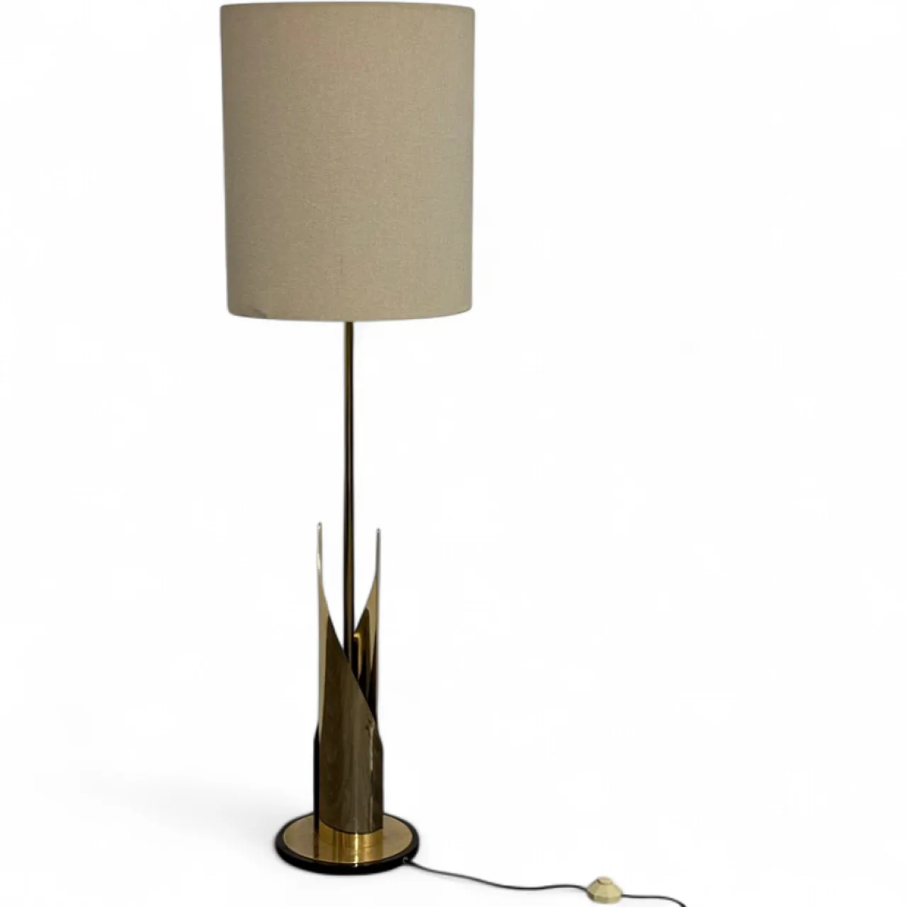 Lampada da pavimento Hollywood Regency, anni '70 8