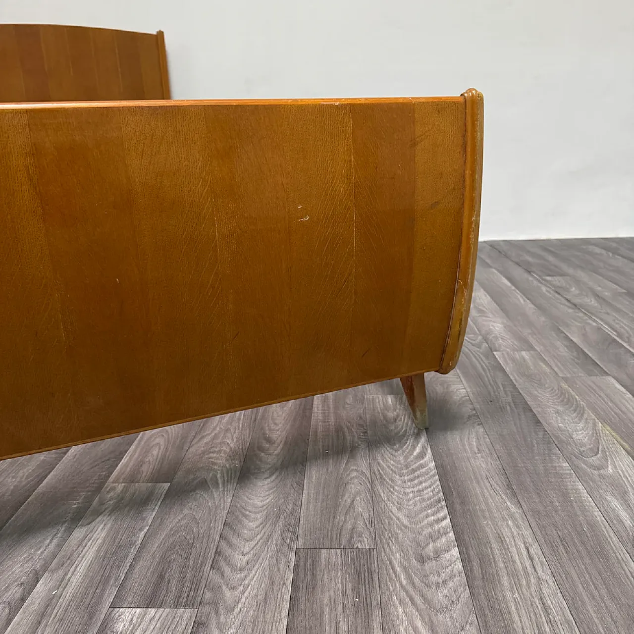 Letto singolo con comodino Mid-Century di Gio Ponti, anni '40 17