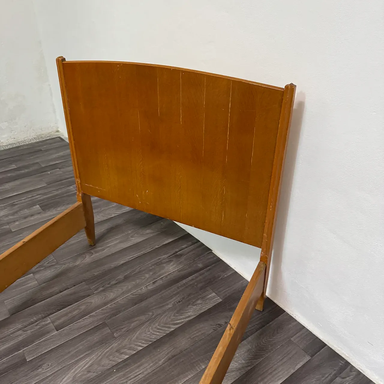 Letto singolo con comodino Mid-Century di Gio Ponti, anni '40 18