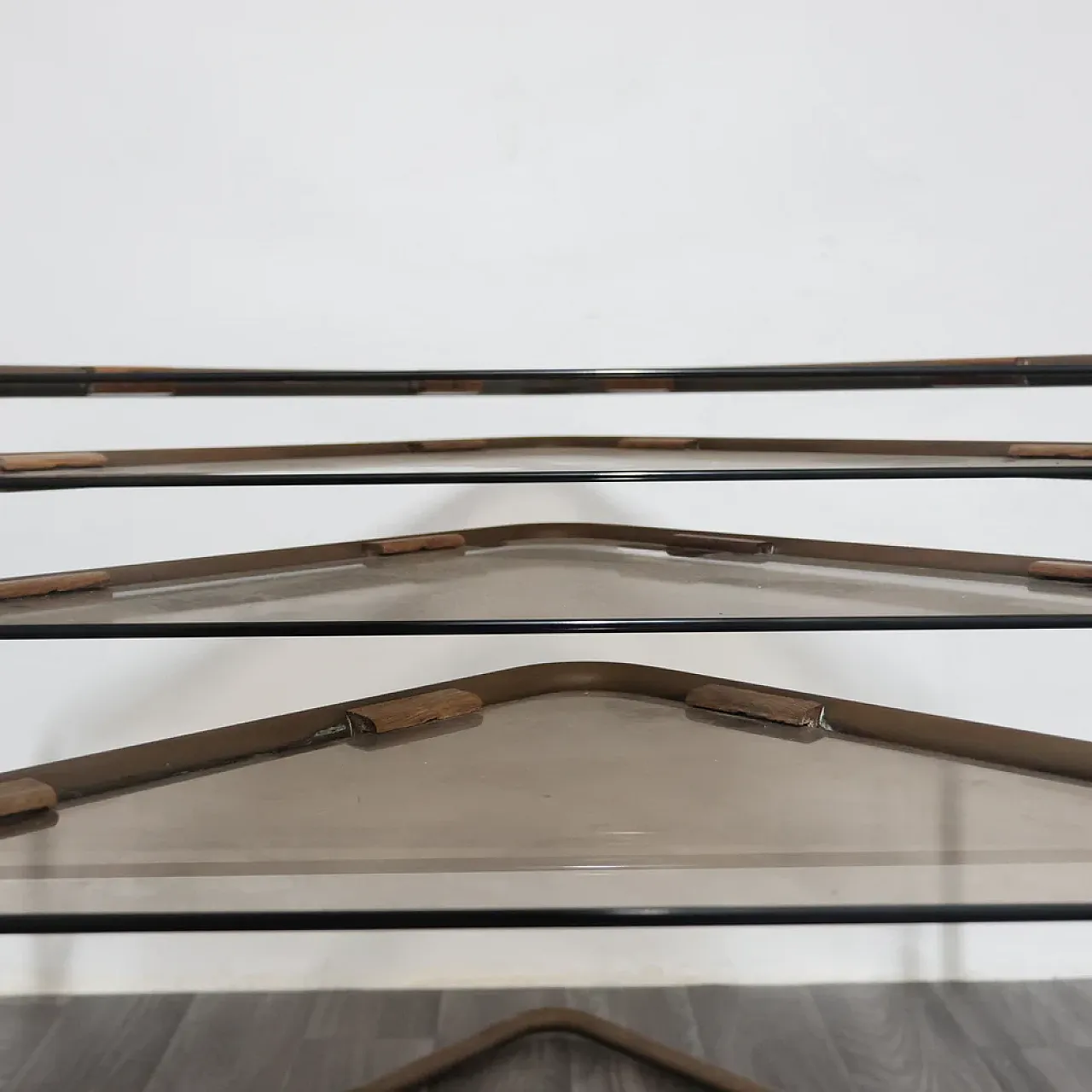 4 Metal and glass modular coffee tables, 1970s 8