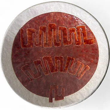 Brutalist style porcelain stoneware centerpiece, 1950s