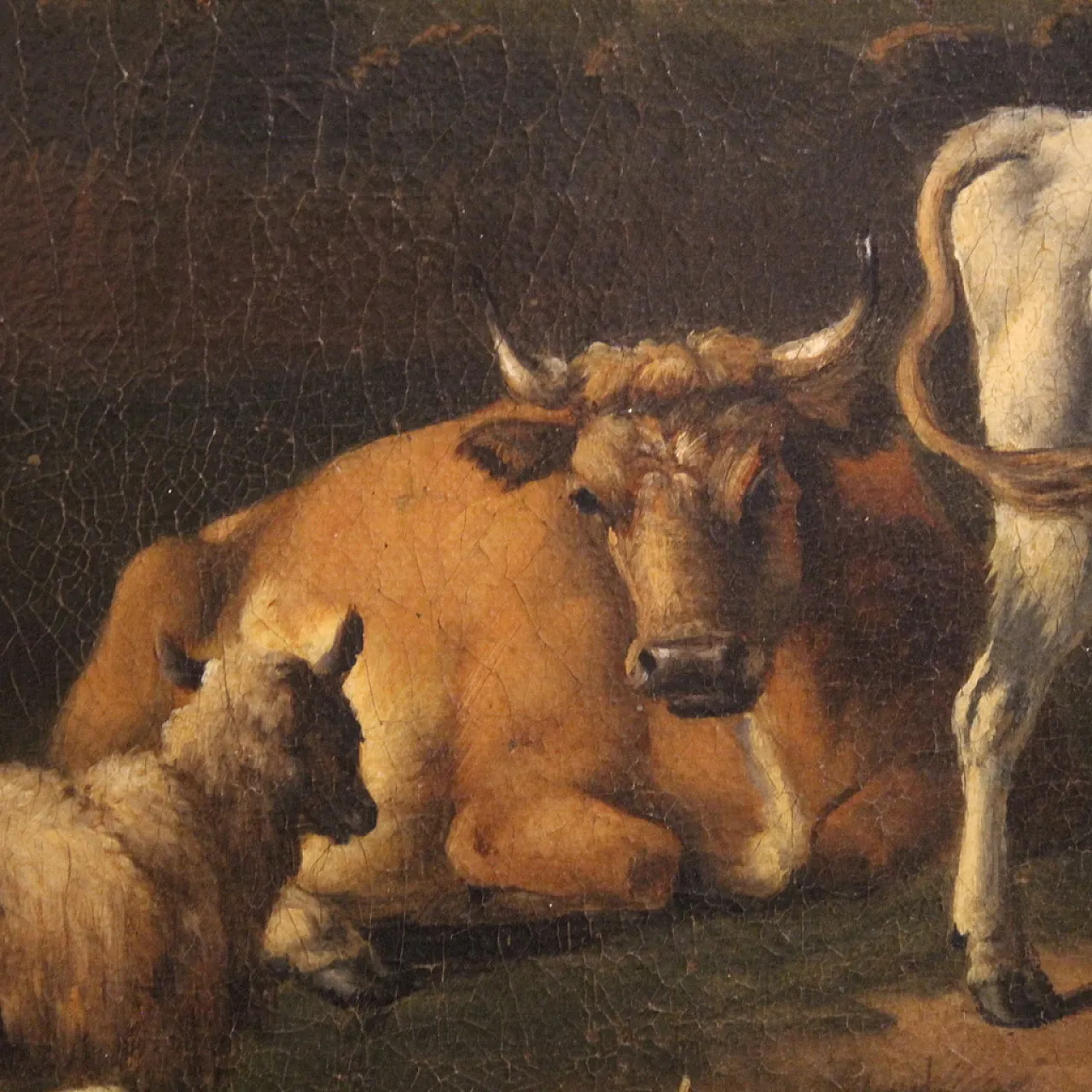 Flemish bucolic landscape painting, 18th century 14