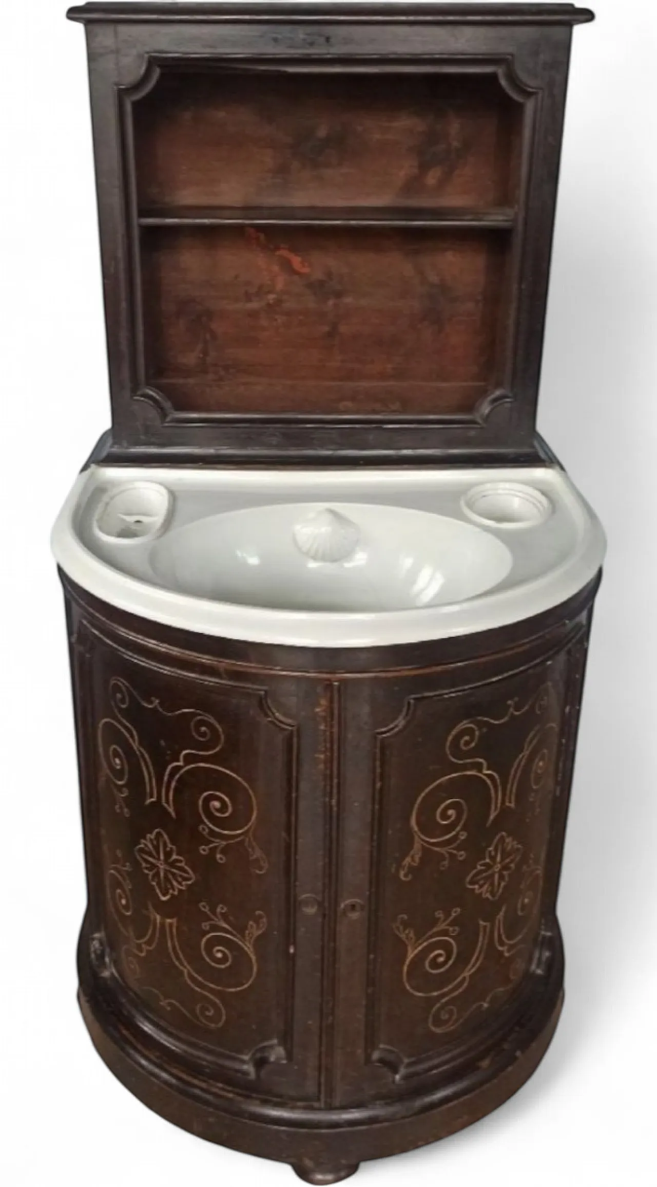 Napoleon III dressing table in ebonized wood, 19th century 10