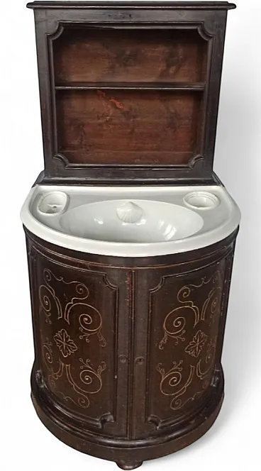 Napoleon III dressing table in ebonized wood, 19th century