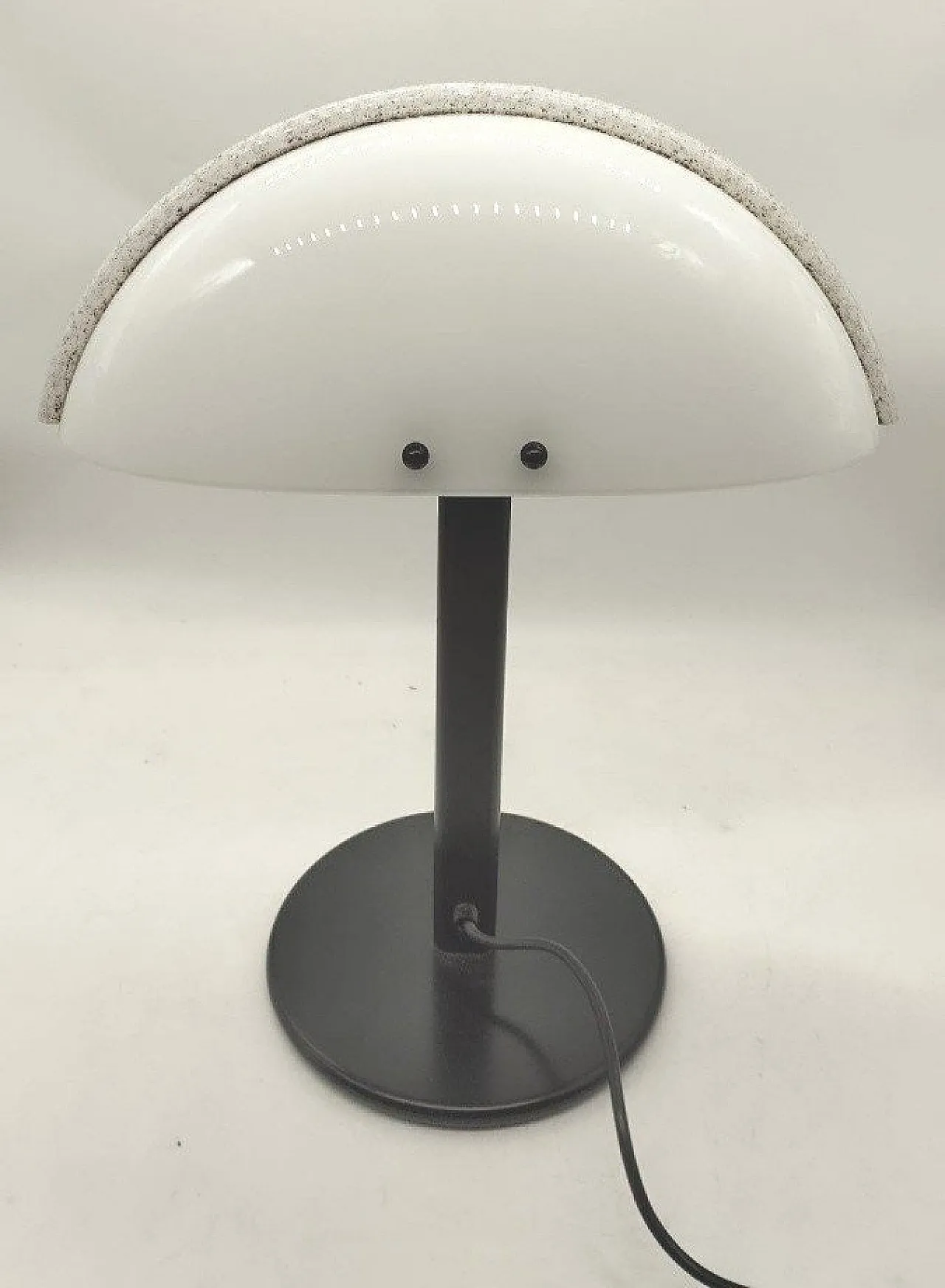 Glass and metal table lamp, 1980s 2