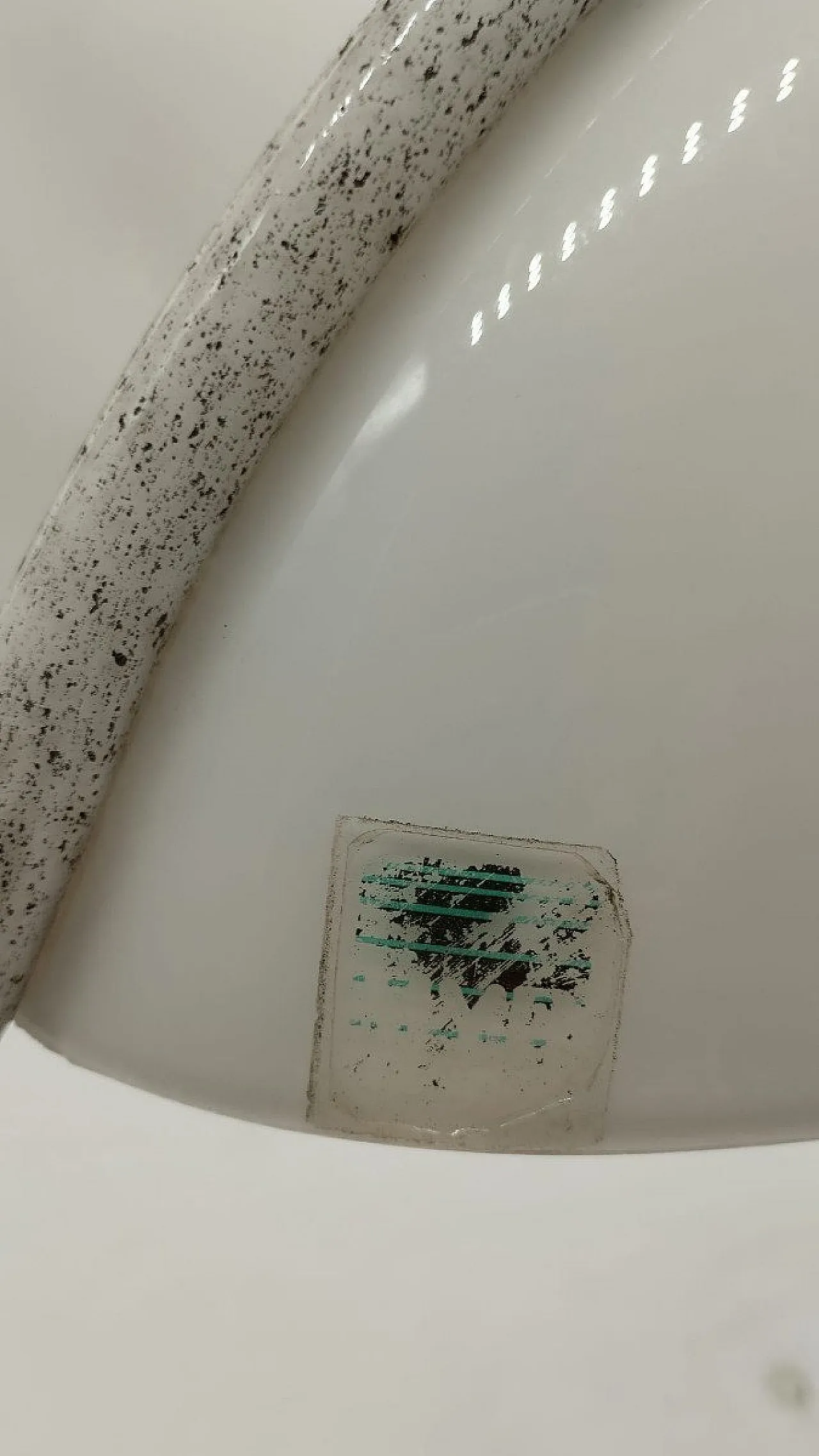 Glass and metal table lamp, 1980s 6