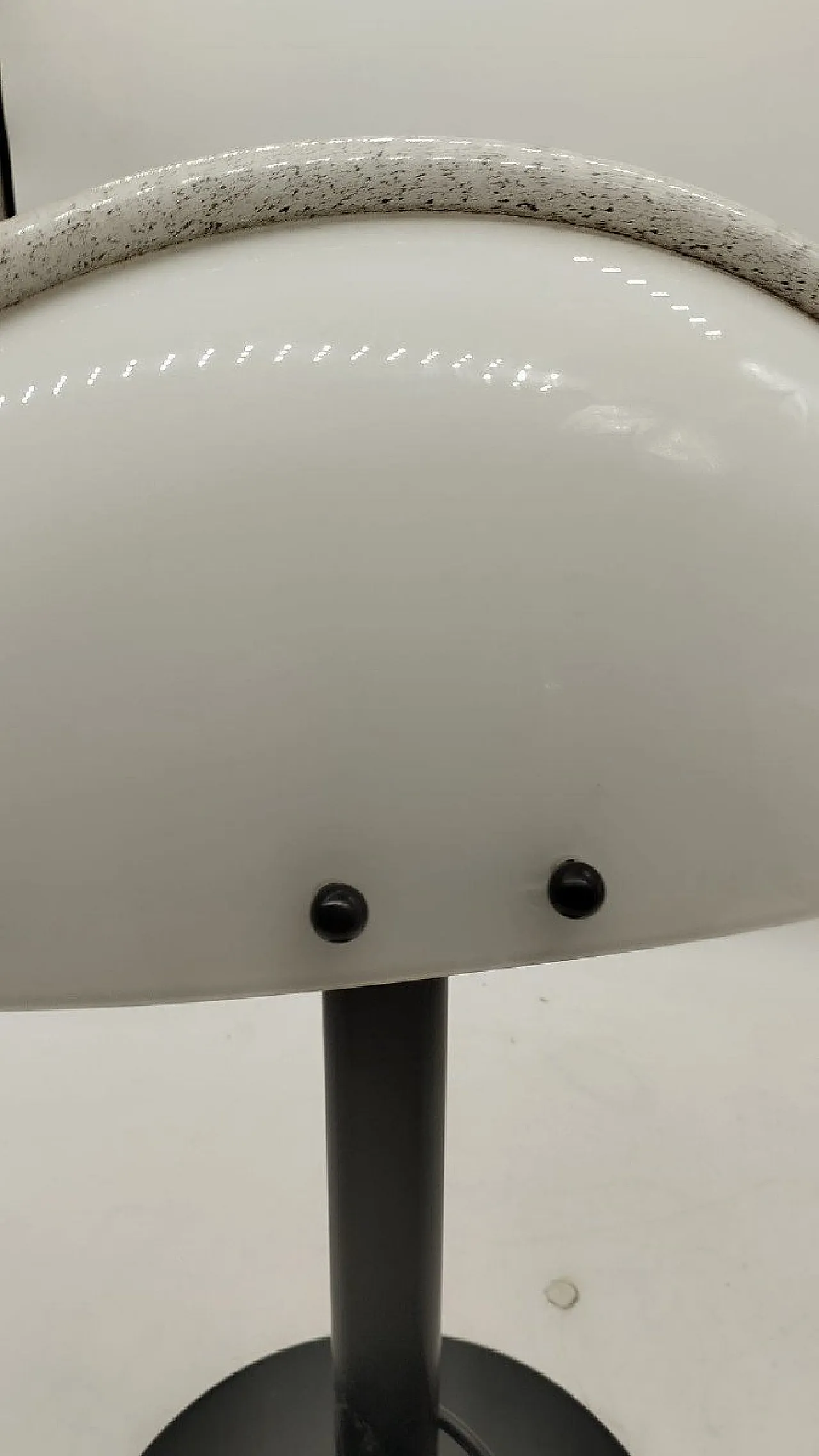 Glass and metal table lamp, 1980s 7