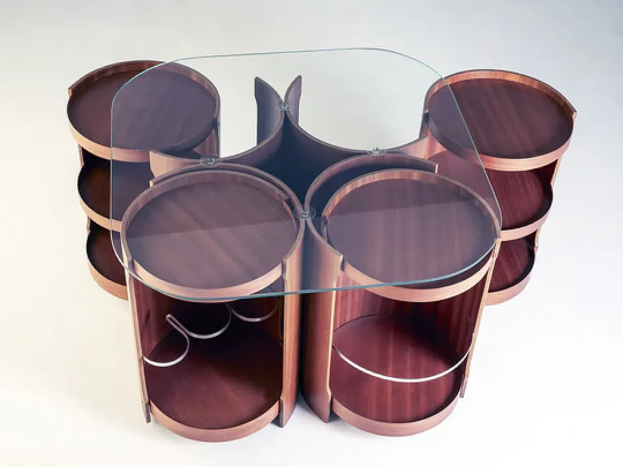 Tavolino modulare modello 0635 di Dřevotvar Nová Paka, anni '70 3