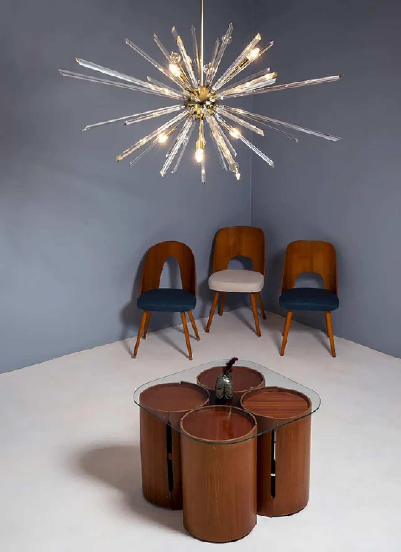 Tavolino modulare modello 0635 di Dřevotvar Nová Paka, anni '70 7