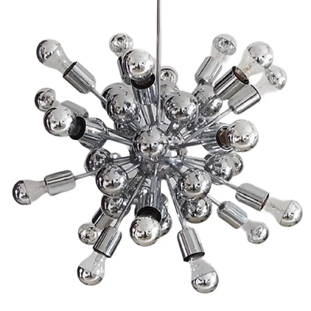 Chandelier Sputnik by Goffredo Reggiani in chrome, 1970s 1