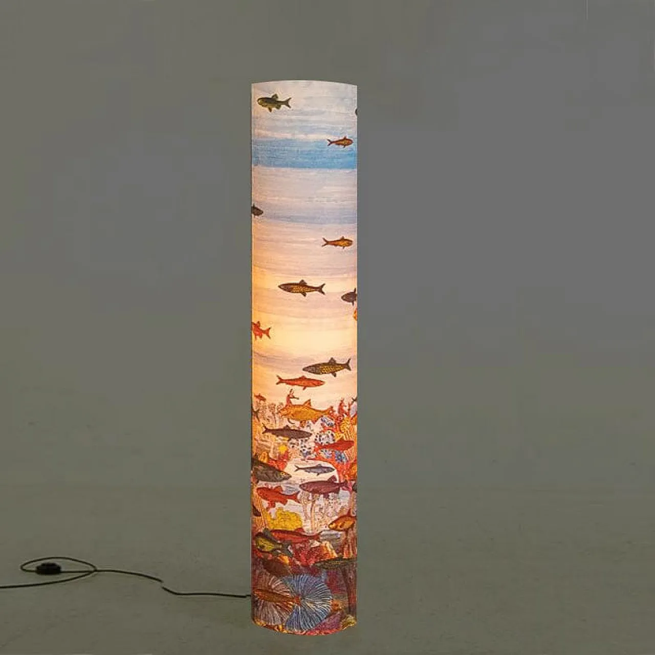Aquarium floor Lamp by Piero Fornasetti for Antonangeli, 1990s 2