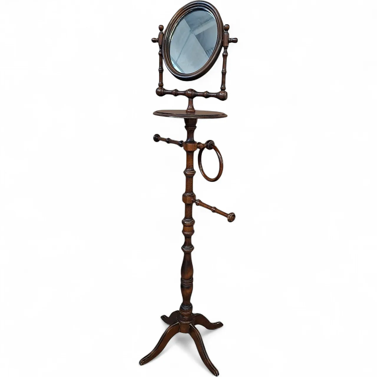 Piantana da bagno in faggio, anni '80 13