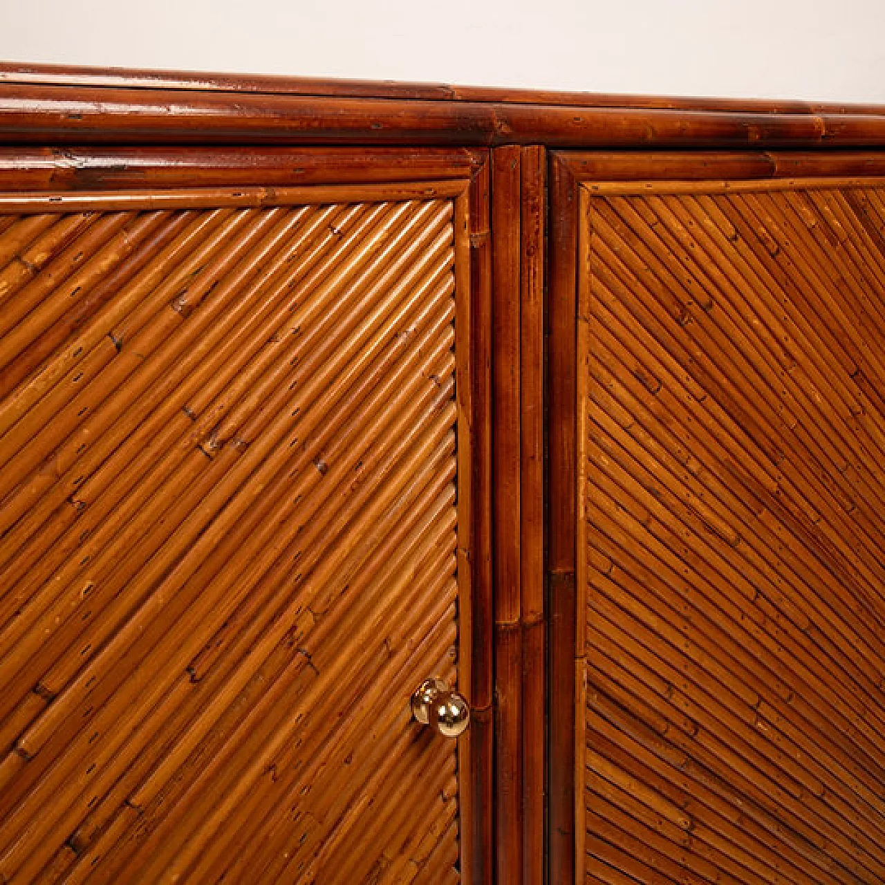Credenza in rattan di Vivai del Sud, anni '70 6
