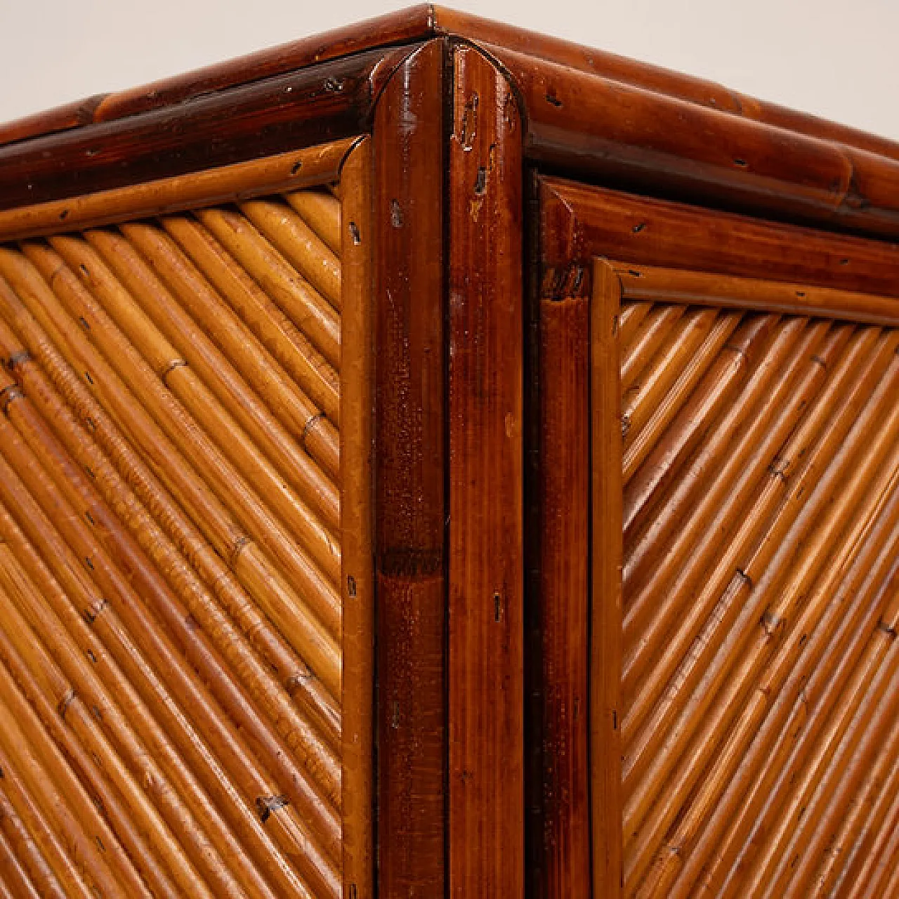 Credenza in rattan di Vivai del Sud, anni '70 12