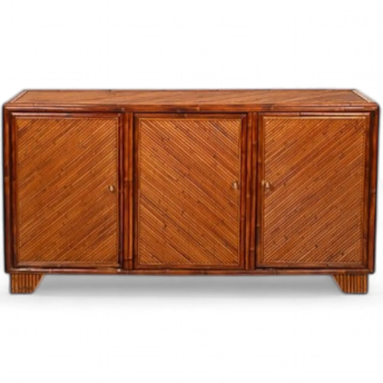 Credenza in rattan di Vivai del Sud, anni '70 14