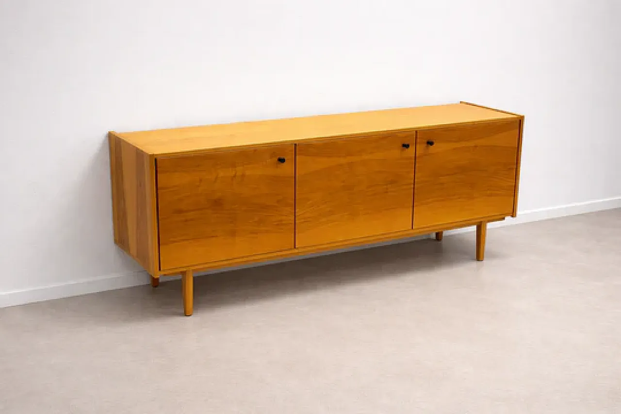 Credenza moderna in impiallacciatura di legno caldo, fine '900 3