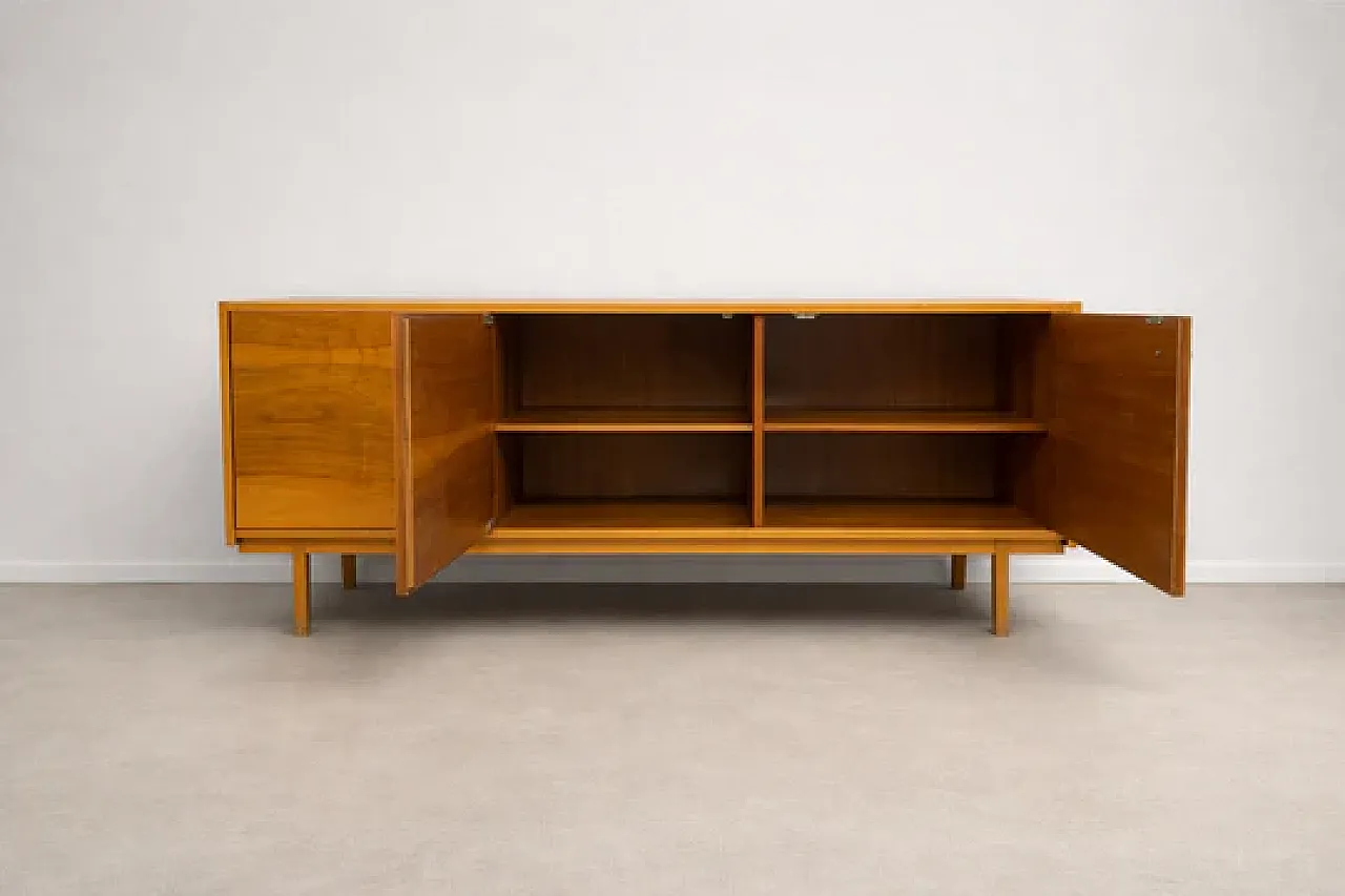 Credenza moderna in impiallacciatura di legno caldo, fine '900 6