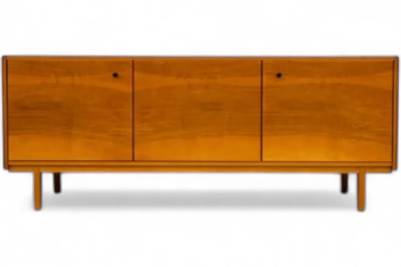 Credenza moderna in impiallacciatura di legno caldo, fine '900 7