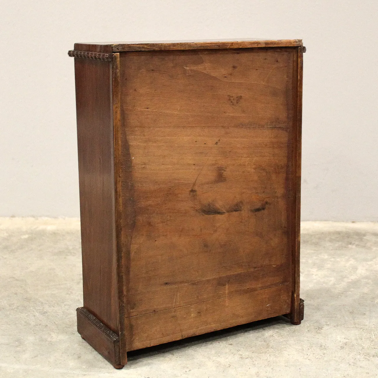 Miniature model of Italian rosewood display cabinet,  19th century 10