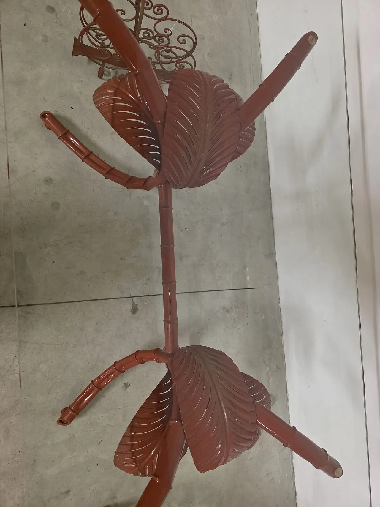 Sergio Terzani red metal desk set, 1980s 6