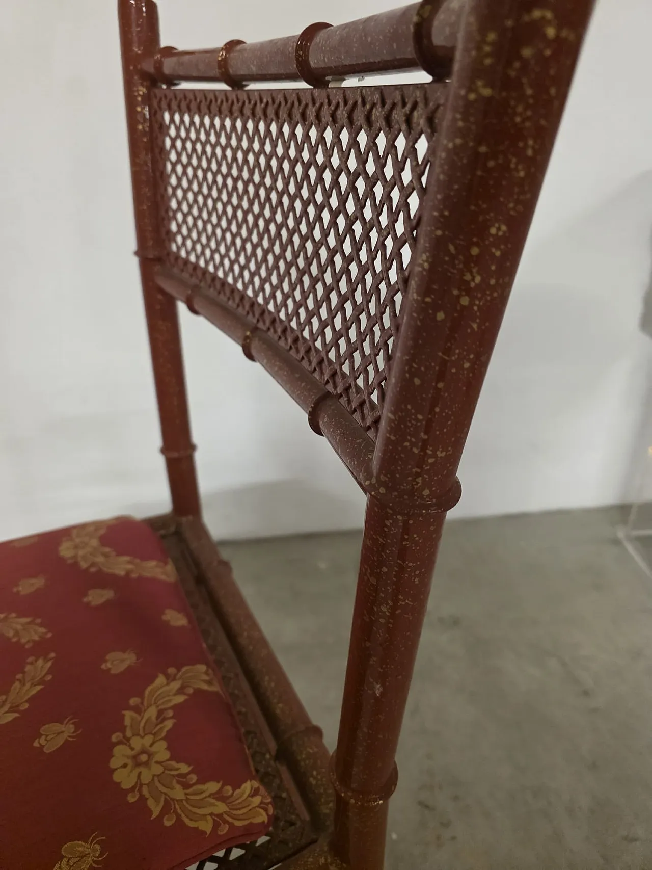 Sergio Terzani red metal desk set, 1980s 9